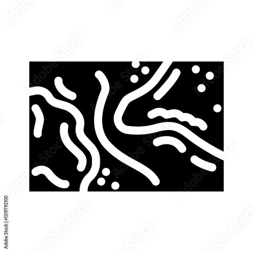nautical chart sailing sport glyph icon vector illustration