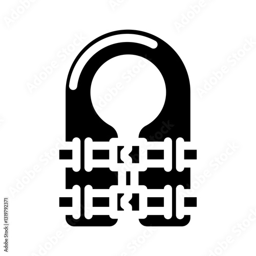 life jacket sailing sport glyph icon vector illustration