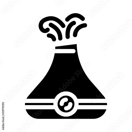 aromatherapy diffuser recovery wellness glyph icon vector illustration