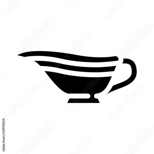gravy jug meal drink glyph icon vector illustration