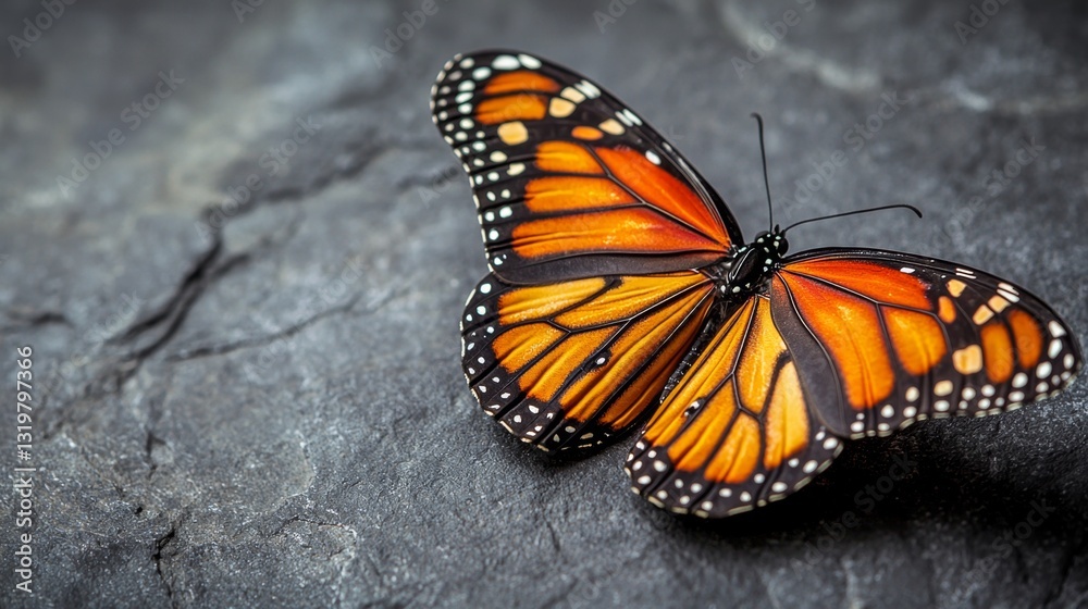 A close up of a butterfly on a rock A close up of a butterfly on a rock