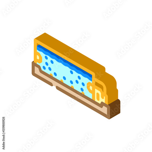 hot tub spa recovery wellness isometric icon vector illustration