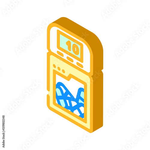 smart pill bottle healthcare innovation isometric icon vector illustration
