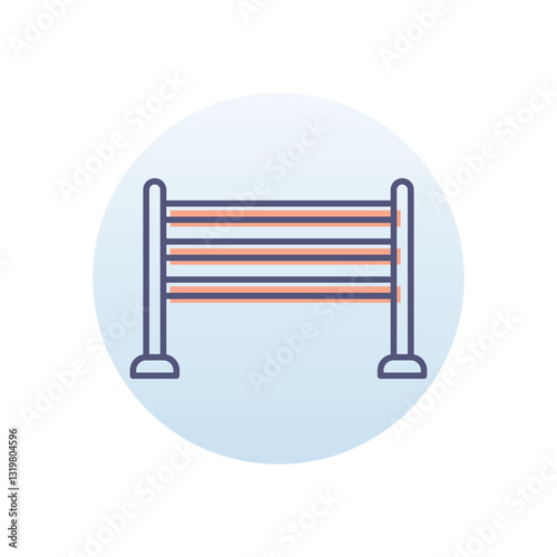  Horse Jump Vector icon