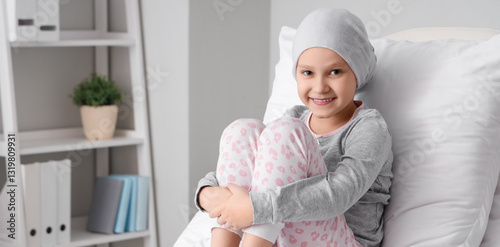 Little girl after chemother...