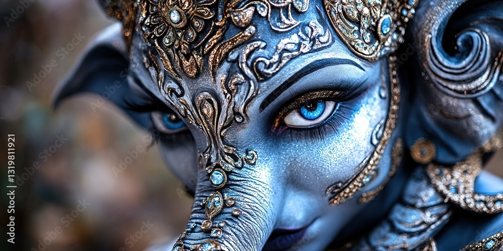 custom made wallpaper toronto digitalModern Ganesha - elephant hindi god