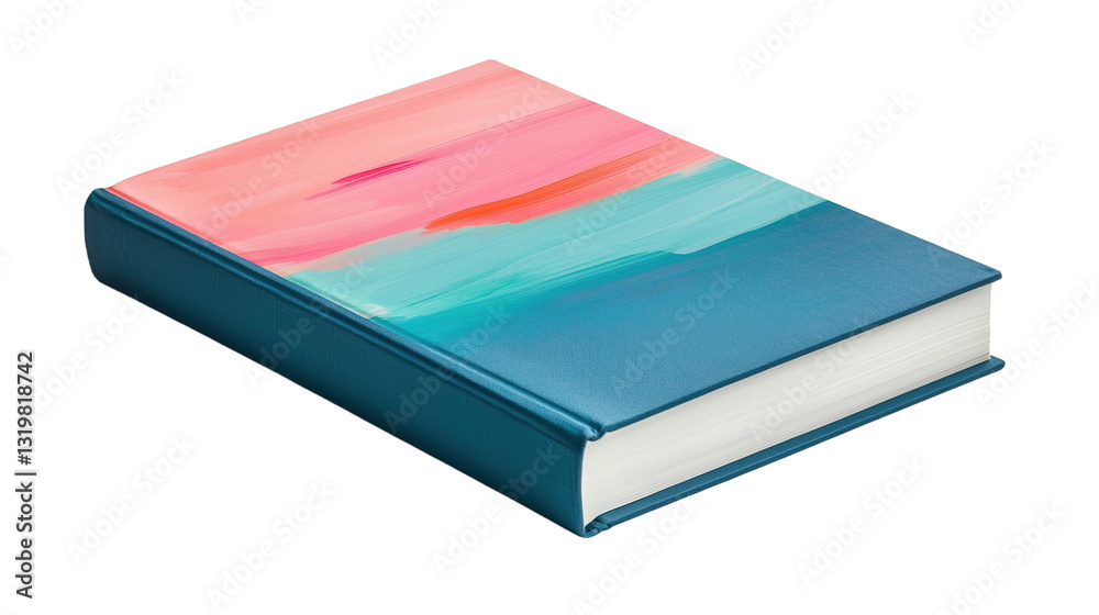 Fototapeta premium Creative paperback book mockup on modern design clean presentation isolated view