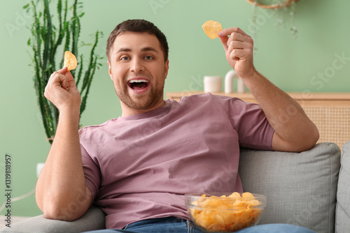 Handsome happy young man wi...