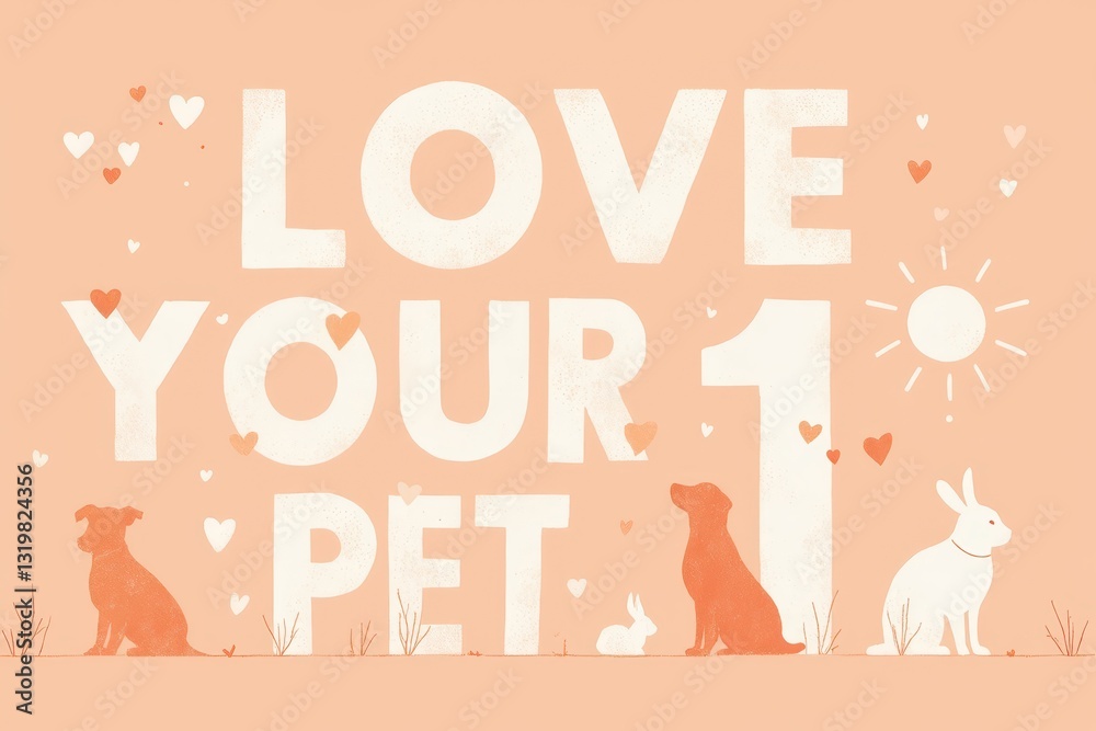 Obraz premium love your pet 1
