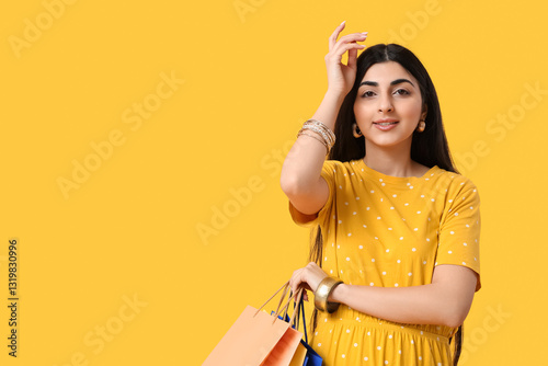 Beautiful young happy India...