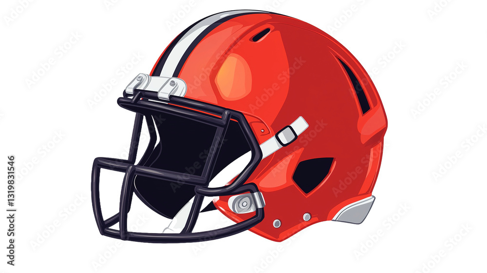 Naklejka premium Exciting football action isolated clipart sports graphics dynamic concept