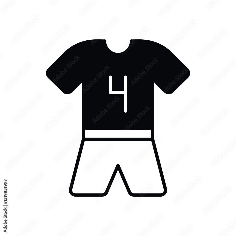 Fotografie Soccer Jersey Vector icon