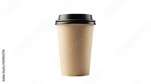 Wallpaper Mural Brown Takeaway Coffee Cup with Black Lid PNG Torontodigital.ca