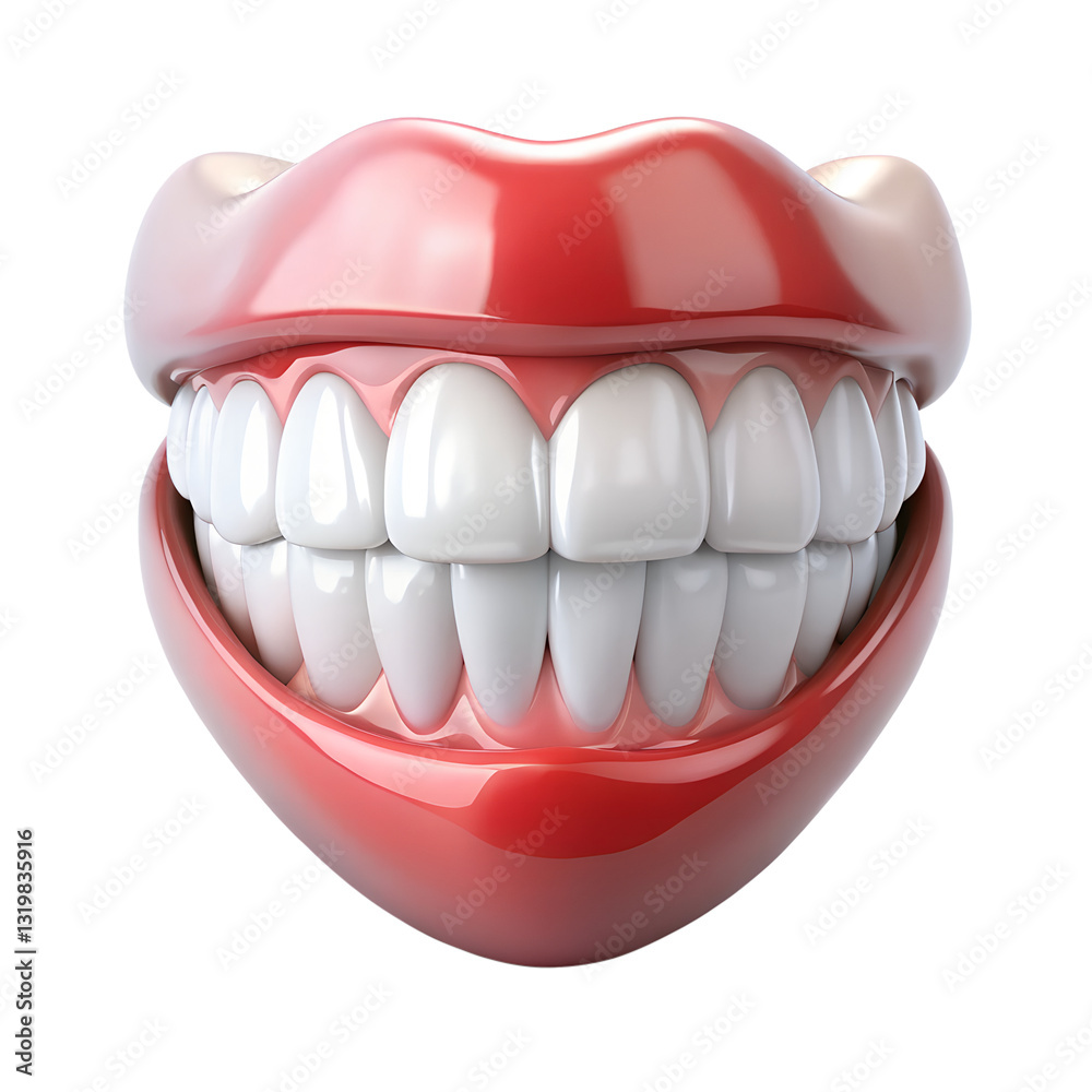 Obraz premium teeth isolated on white background