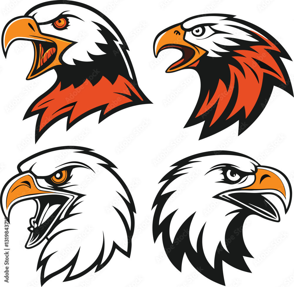 Fototapeta premium eagle head mascot
