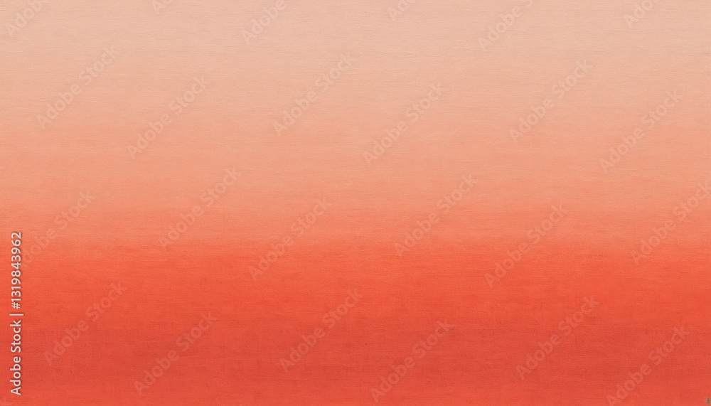 Fototapeta premium Warm peach and coral gradient with a velvety, fabric-like texture