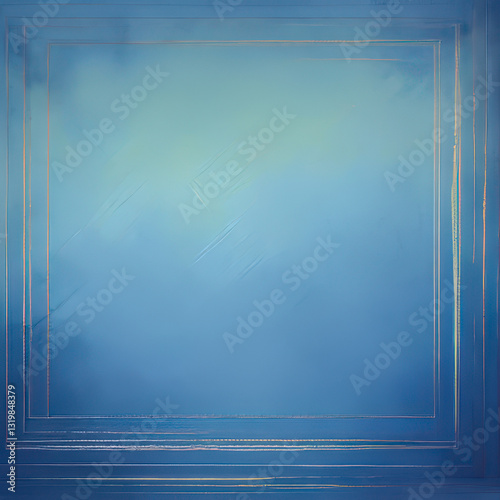 background of muted soft blues with a decorative border