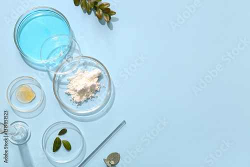 Petri dishes with samples o...