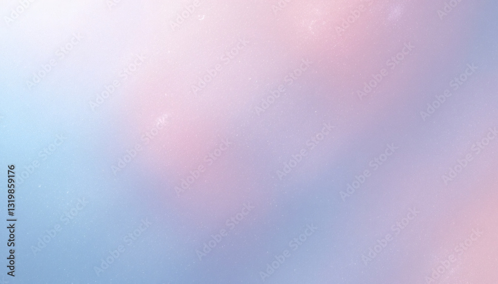 Obraz premium Subtle iridescent foil texture with soft pink and blue gradients, creating a smooth, pearlescent sheen.