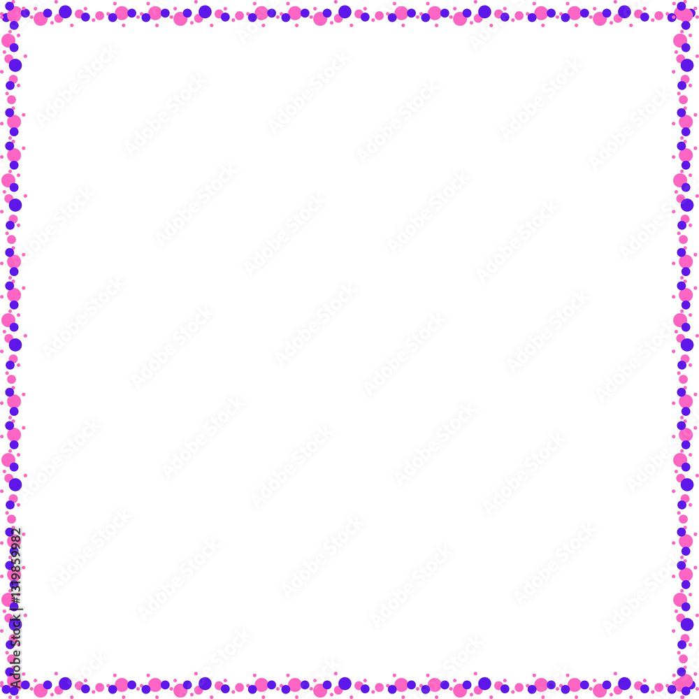 Obraz premium Creative and Colorful Square Border: Frames and Borders 