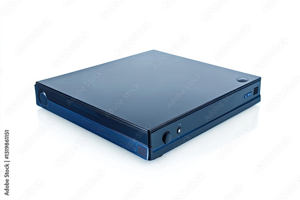 Blue-ray player isolated on white background Blue-ray player isolated on white background
