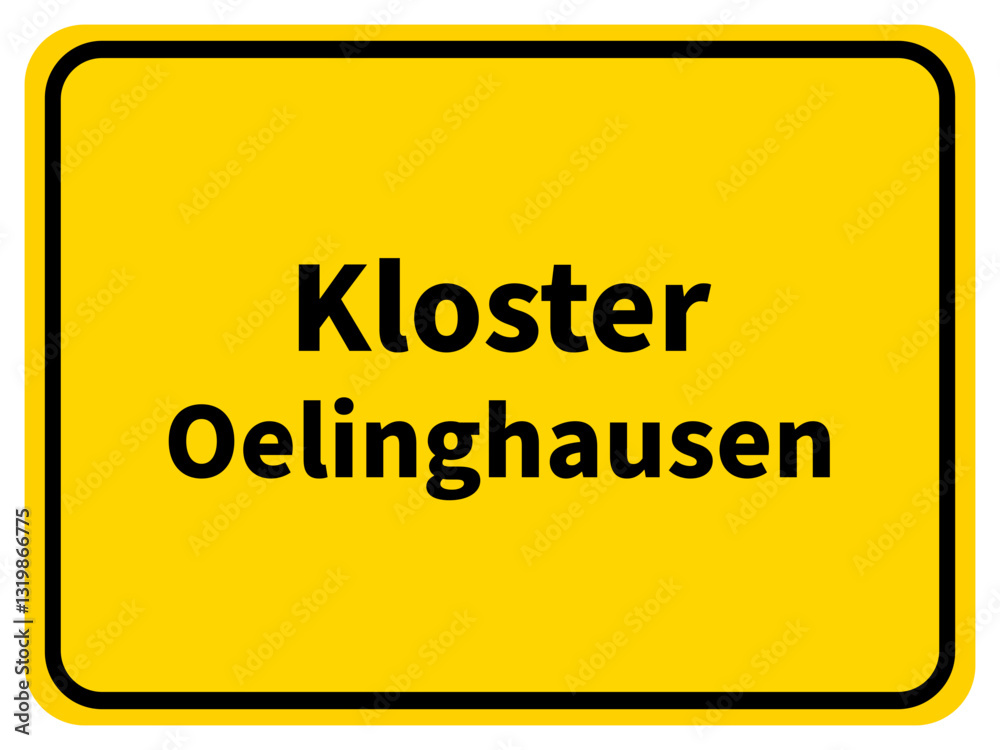 Obraz premium Illustration eines Stadteingangsschildes mit der Aufschrift 