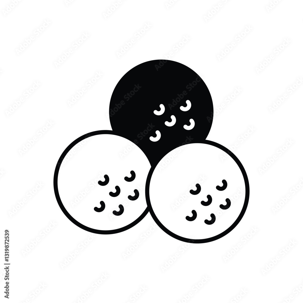 Golf Balls Vector icon Golf Balls Vector icon