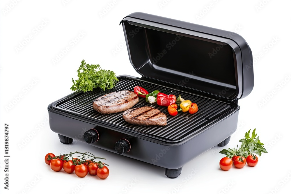 custom made wallpaper toronto digitalElectric grill isolated on white background