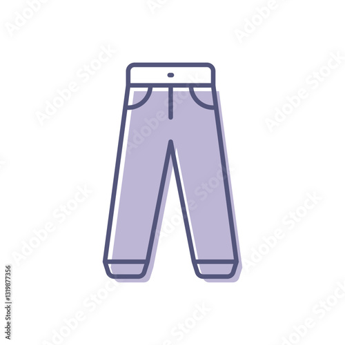 Trousers Vector icon
