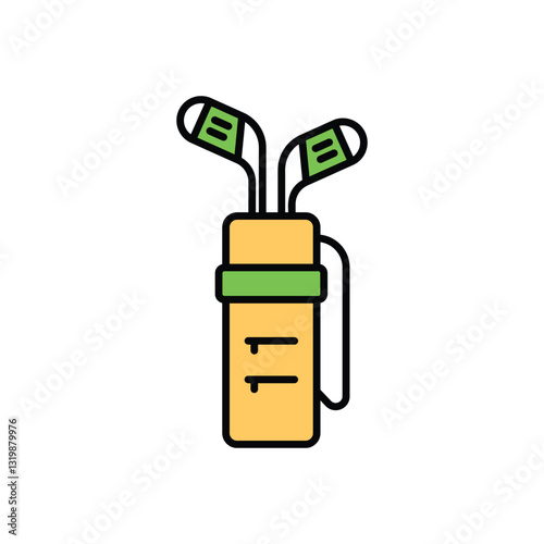 Golf Bag Vector icon