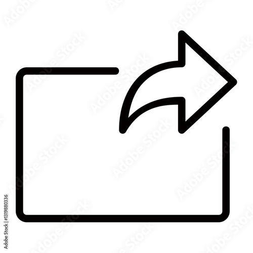 Sharing A Moment Of Connection A Simple, Bold Arrow Elegantly Exits A Box, Symbolizing Effortless Transfer In Clean Lines And Minimalist Design