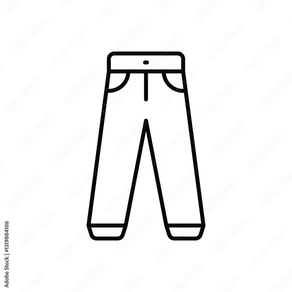 Trousers Vector icon Trousers Vector icon