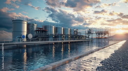 Desalination Plants: Facilities that convert seawater into fresh water
