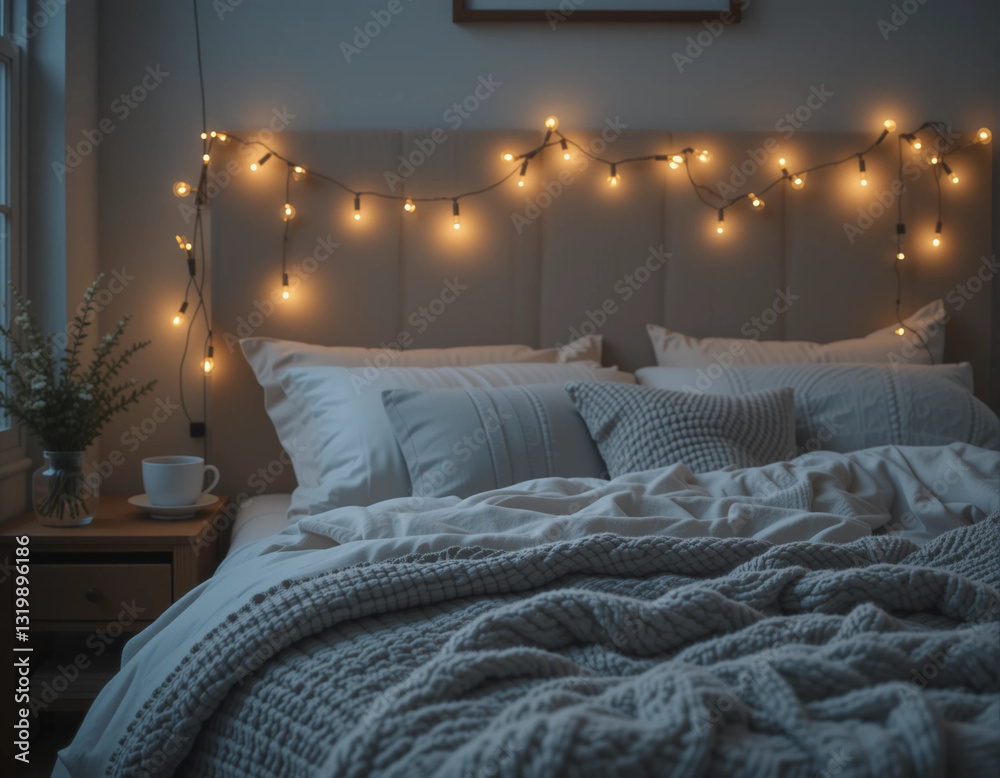 Fototapeta premium Serene Glow – Stunning Soft Light & Relaxing Ambience Illustrations for Cozy and Peaceful Spaces
