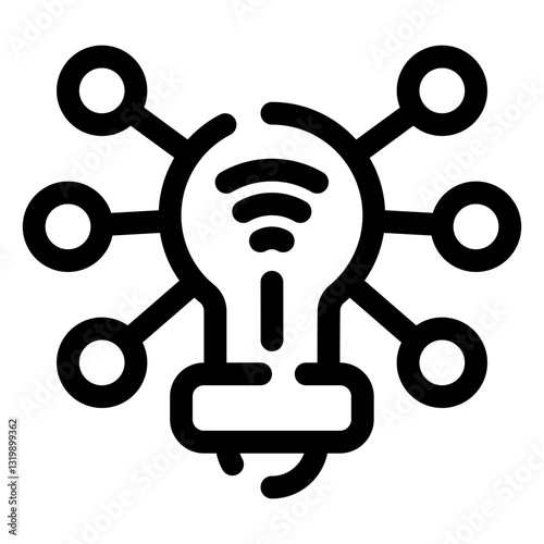 smart bulb icon