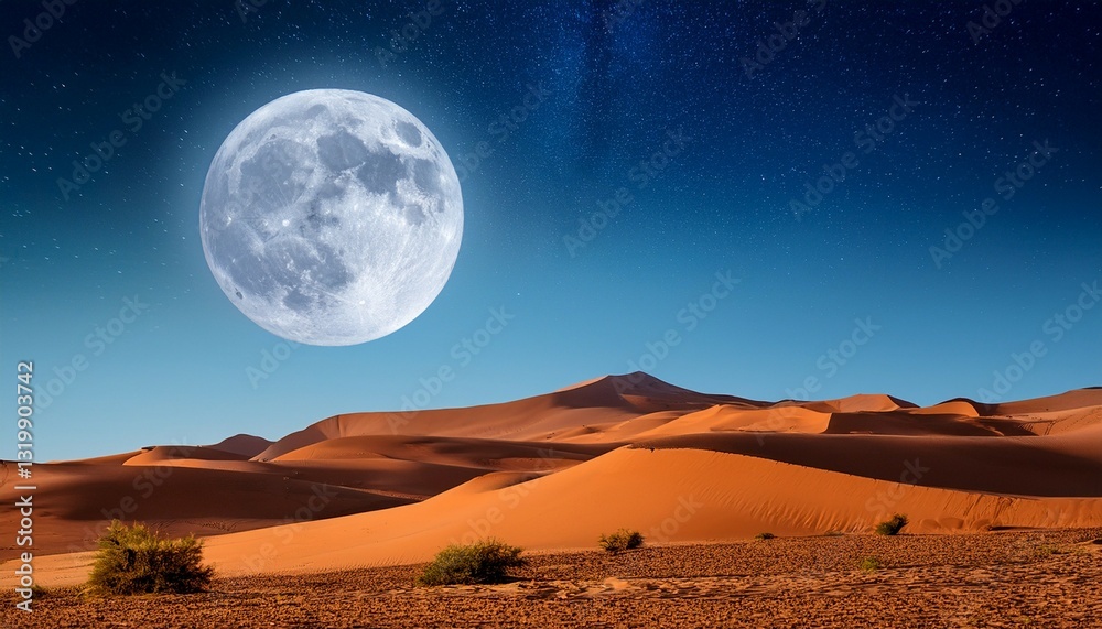 moon over the desert moon over the desert