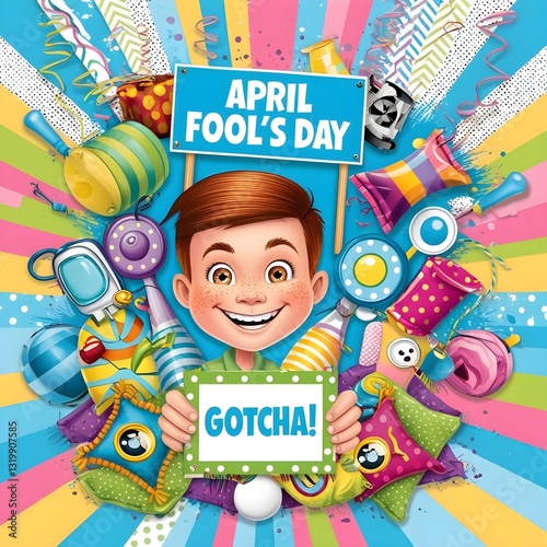 Vector illustration for April fool’s day