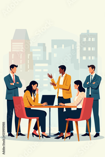 Diverse Group of Professionals from Various Occupations Working Together