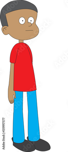 3 4 view of a young boy