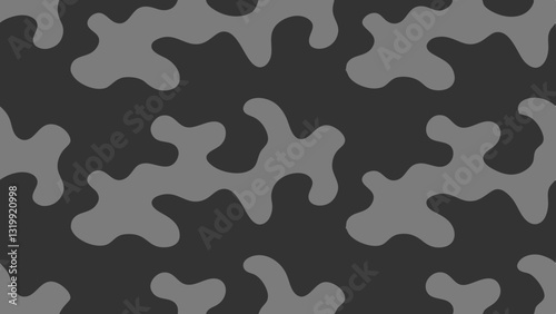 a camouflage pattern in shades of gray, ideal for various design applications, vector illustration