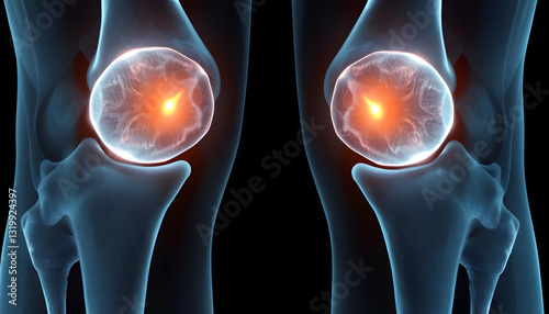 menisci of a human knee x ray , with white tonespng