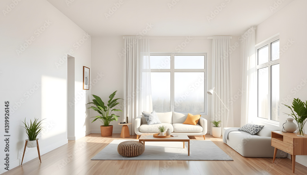 Fototapeta premium Room interiors and lifestyle , with white tonespng