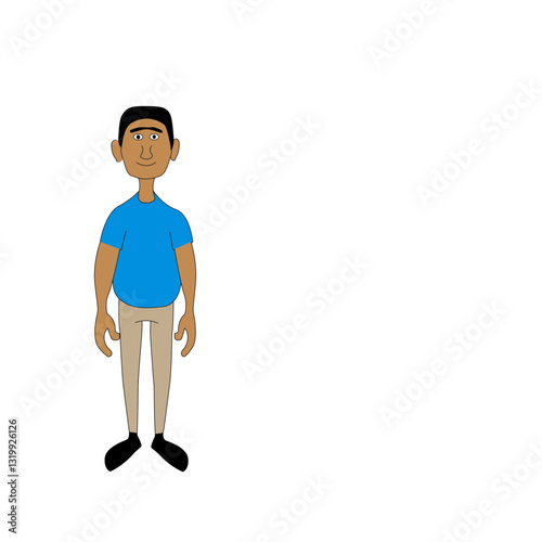 front view of an adult male 