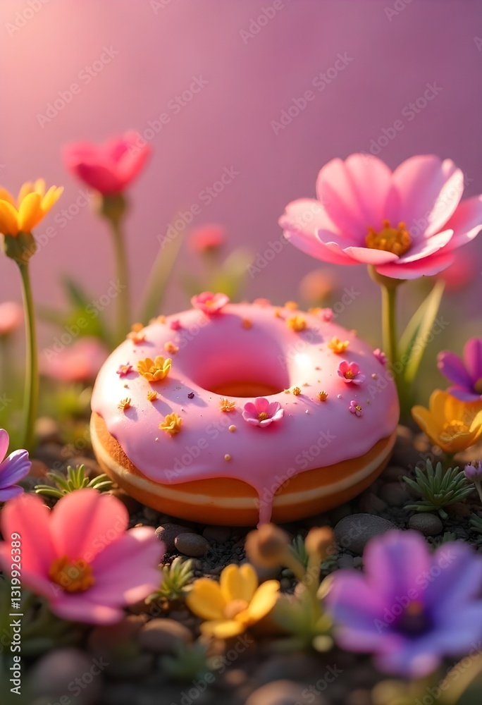 A pink Donut A pink Donut
