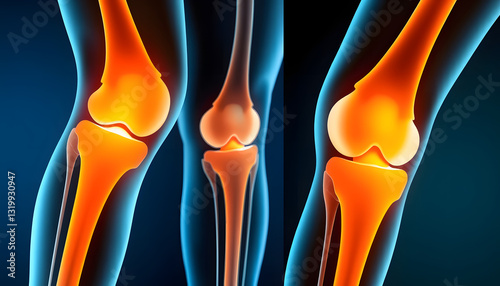 Medical image x-ray knee operation Case severe bone loss varus knee s/p Left Total Knee Arthroplasty(TKA0 with bone graft reconstruction , with white tonespng photo