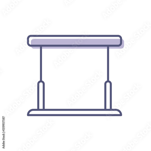 Parallel Bars Vector icon