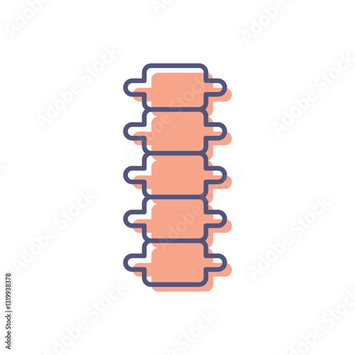 Dorsal Spine Vector icon