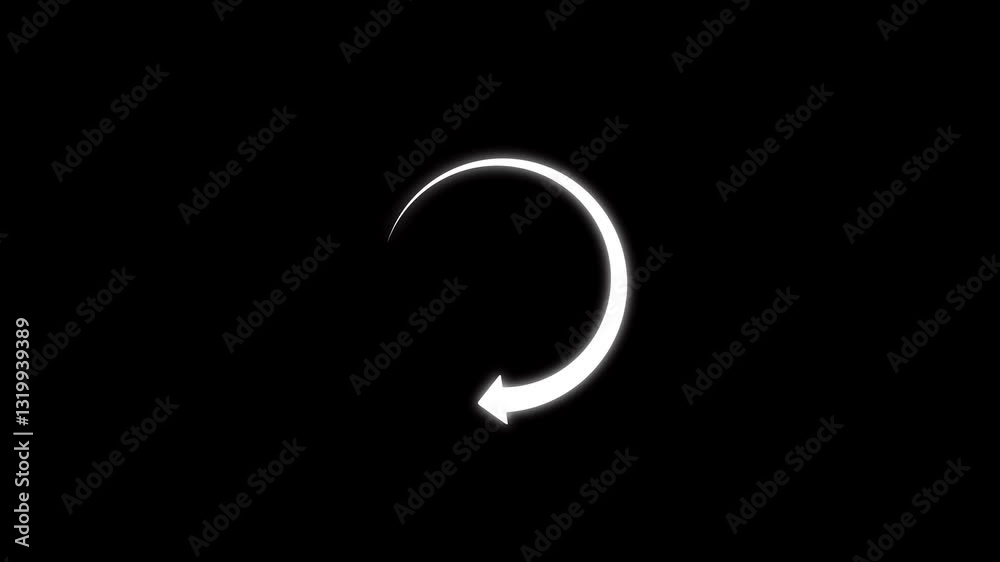 Refresh button, circle arrow repeat, Reload icon 3d animation with alpha channel. Retry and refresh icon animation with looping effect on cyan color black background, 4k video. Refresh button, circle arrow repeat, Reload icon 3d animation with alpha channel. Retry and refresh icon animation with looping effect on cyan color black background, 4k video.