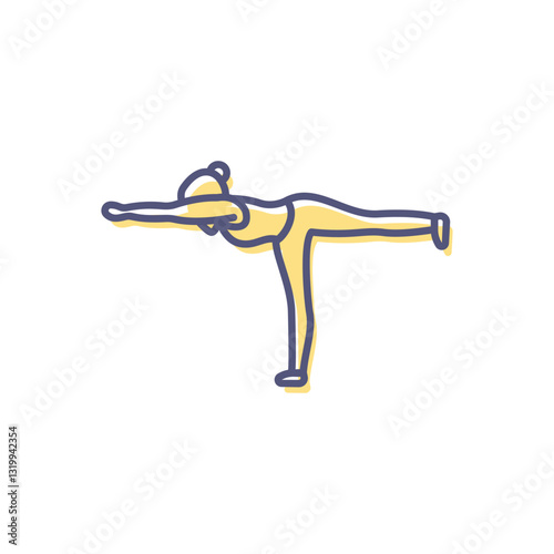 Canvas Print Gymnastics Vector icon