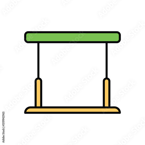 Parallel Bars Vector icon